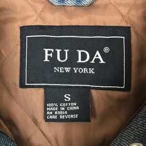 FU DA Jackets & Coats - FU DA Faux Fur Trimmed Denim Vest FU DA Jackets & Coats - FU DA Faux Fur Trimmed Denim Vest
